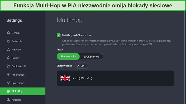 Sposoby na naprawę zablokowanego VPN - Serwery PIA z obfuskacją